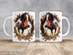 Hrnek - 0387 - Kůň v běhu 07